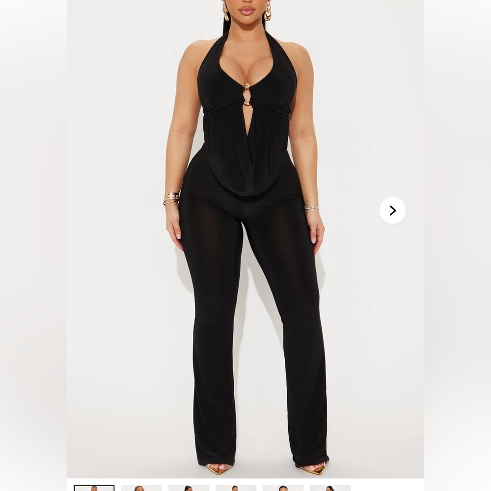 FashionNova Emilee Halter Jumpsuit